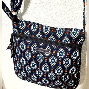 Vera Bradley, Dark blue Marrakesh Motifs Petite Double Zip Hipster